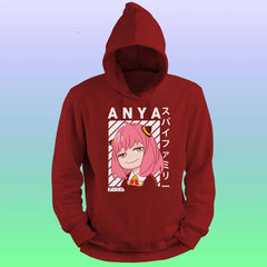 Anime Printed Hoodie – Anya - depasro