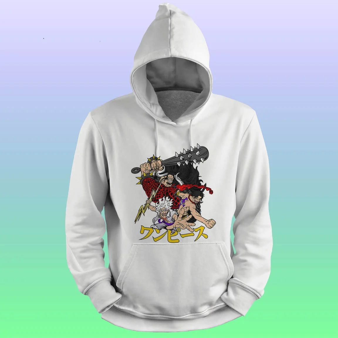 Anime Printed Hoodie – One piece-luffy ace kaido - depasro