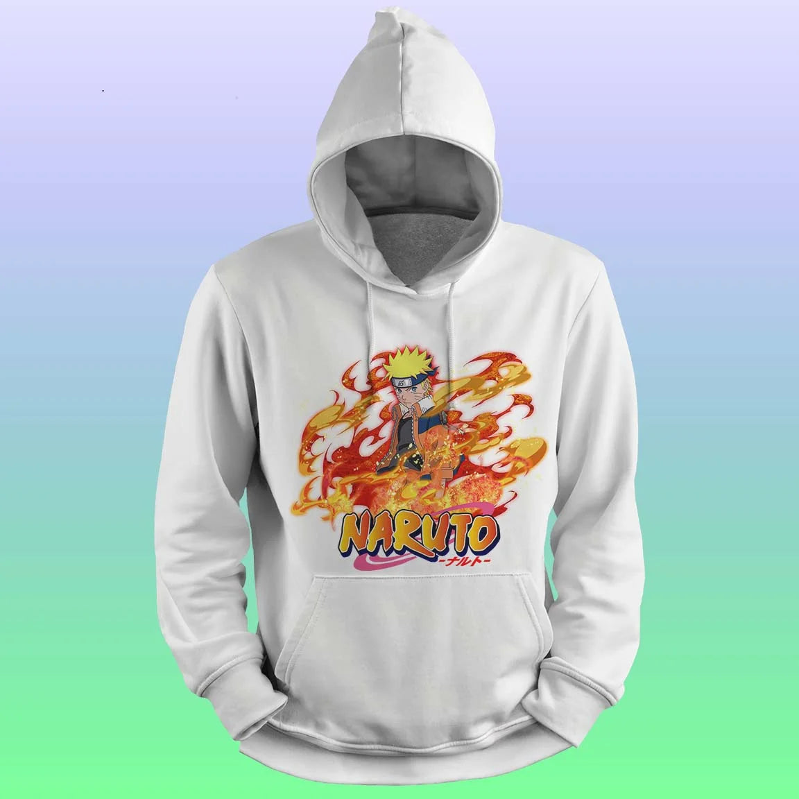 Anime Printed Hoodie – Naruto - depasro