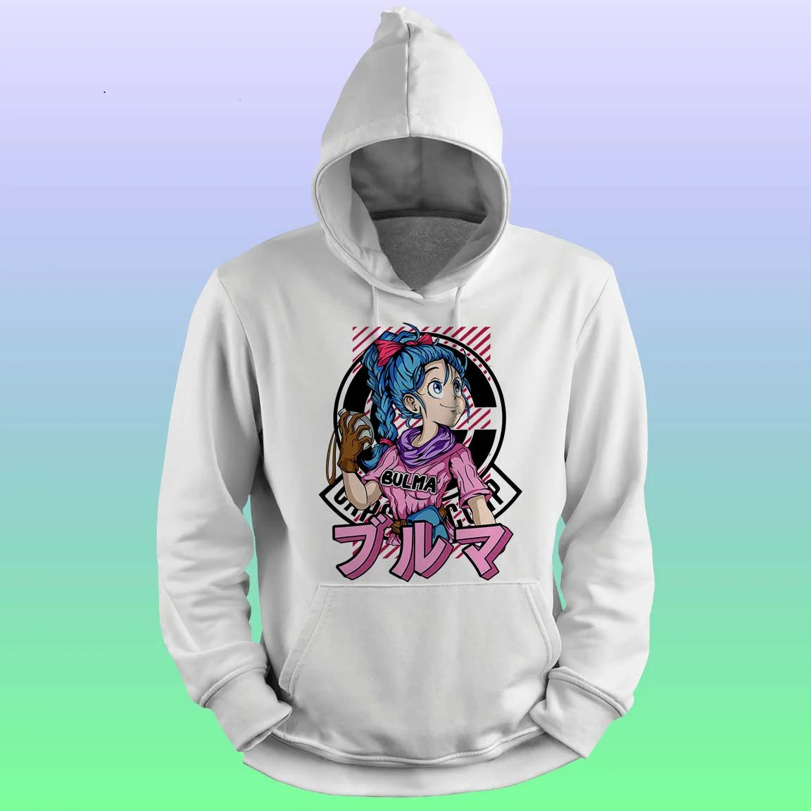 Anime Printed Hoodie- Bulma - depasro