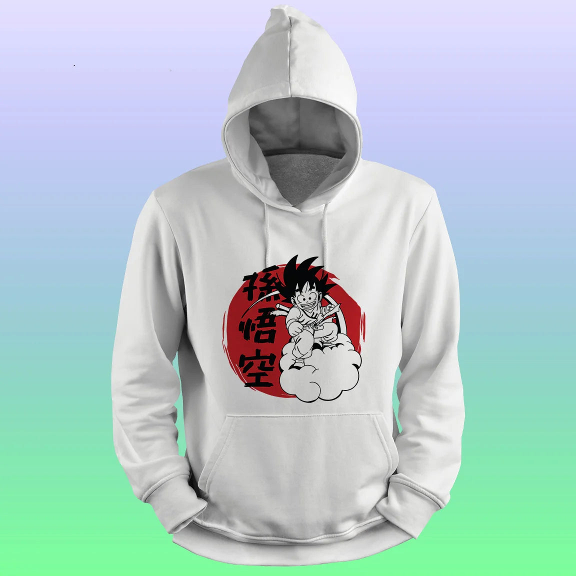 Anime Printed Hoodie – Goku - depasro