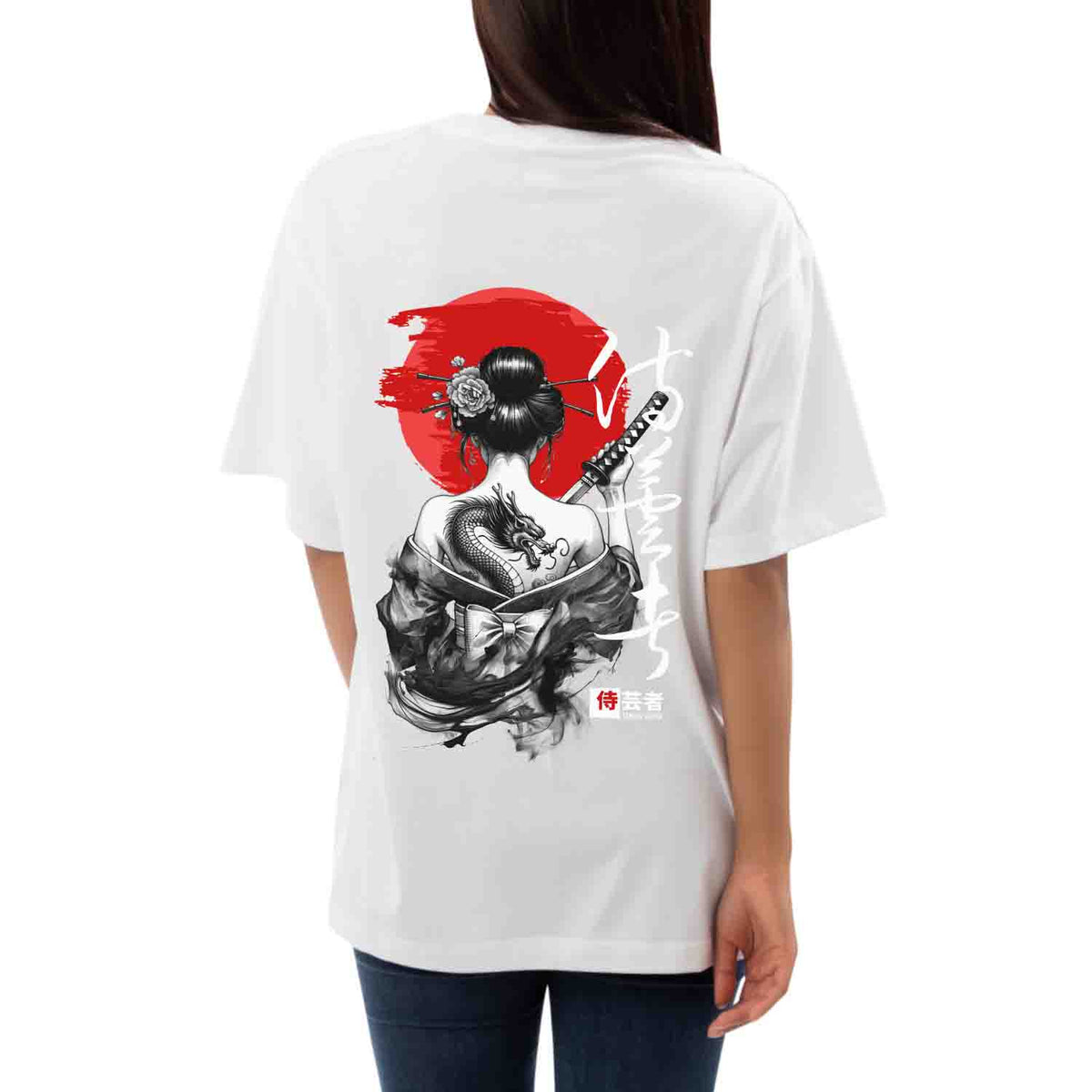 Samurai dragon Women's Oversized T-shirt