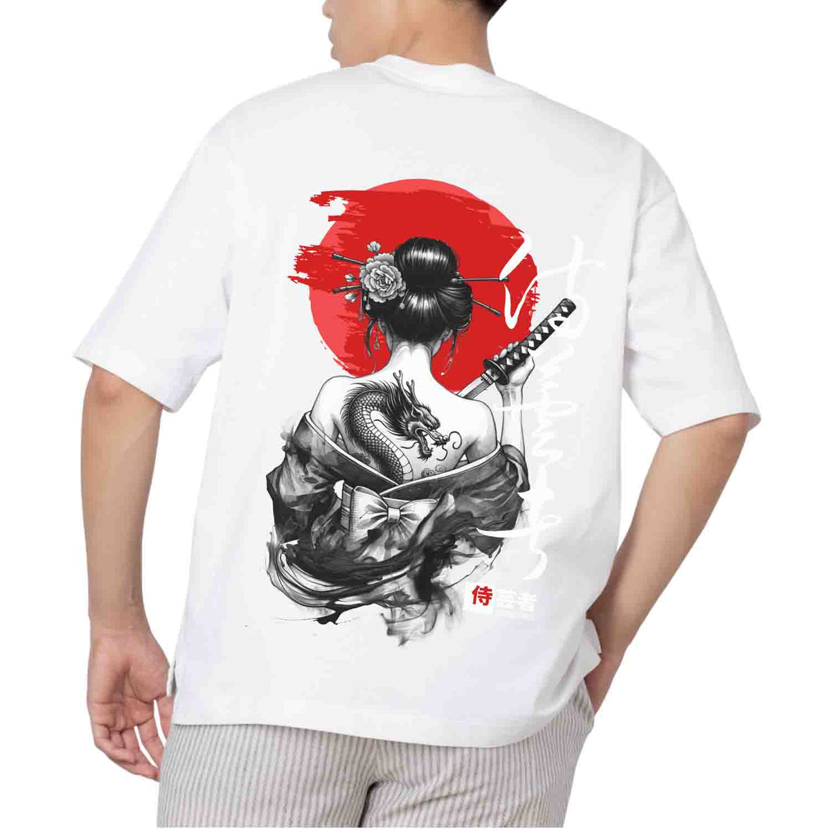 Samurai dragon Oversized T-shirt