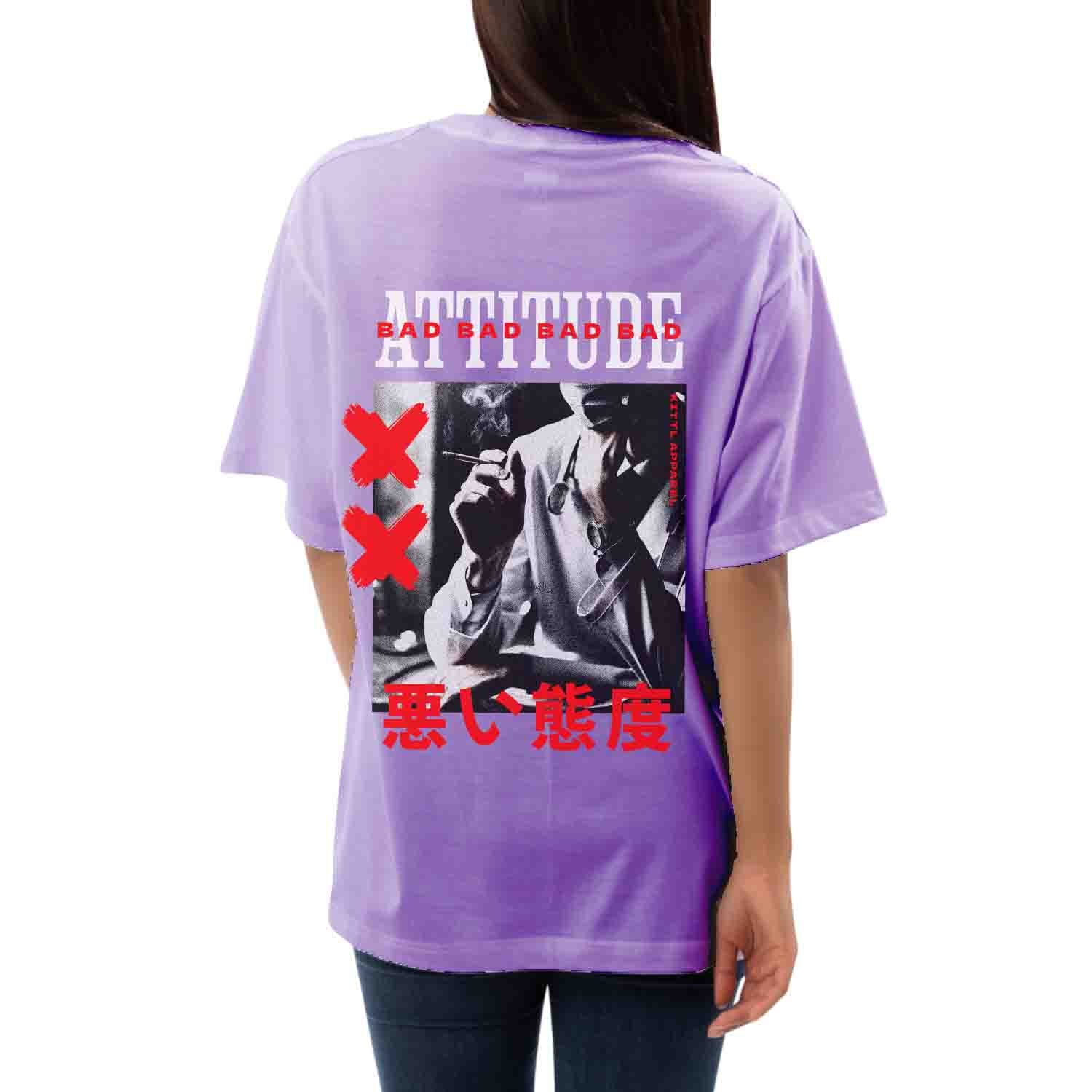 Bad attitude Womens Oversized T-shirt