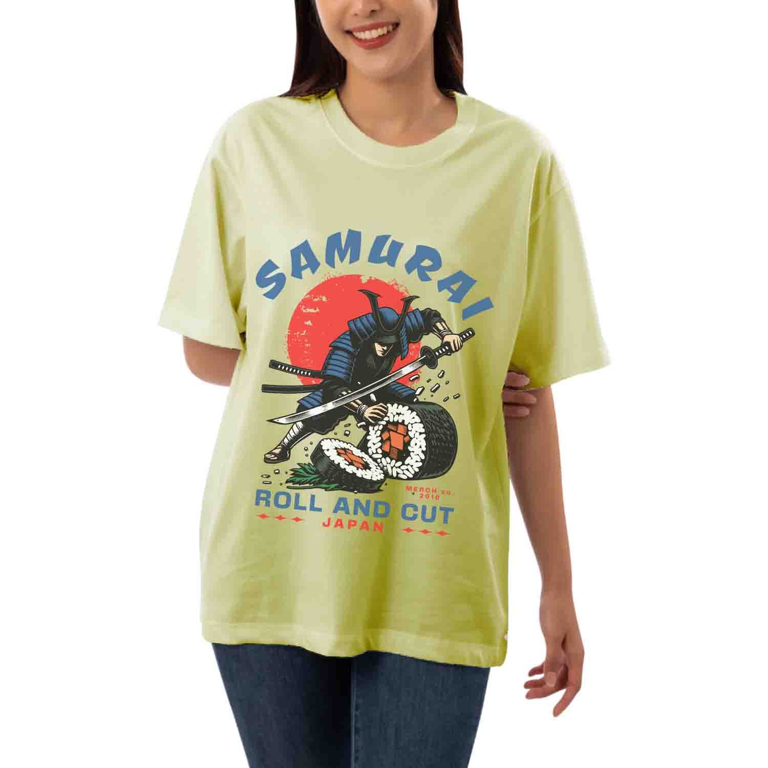 Samurai roll & cut Women's Oversized T-shirt